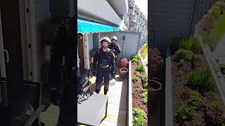 Police On Balcony With Drone, Resident Asks For Warrant