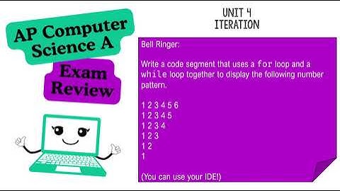 AP CSA Exam Review - Unit 4