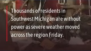 Three Rivers, Michigan tornado damage