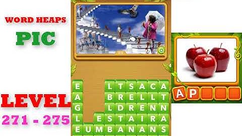Word Heaps: Pic Puzzle Level 271 - 275 | All Answers | Walkthrough