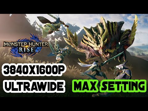 Monster Hunter Rise 3840x1600 ultrawide on  RTX 3090 max setting gameplay