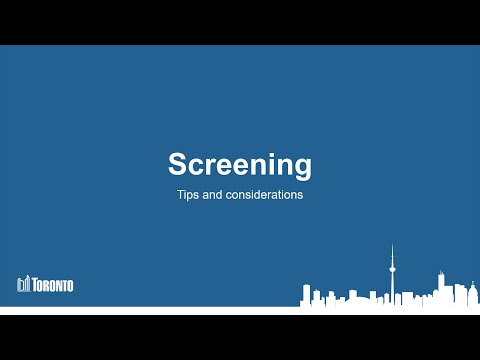 Child Care Centre Screening by thecityoftoronto
