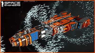 Space Engineers ship showcase - FS.SL10.2 Marathon-Class Light Jump Ship