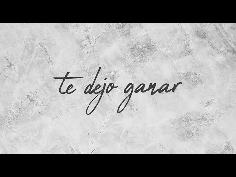Te dejo ganar - Jesus Adrian Romero (Lyric video) Pista - YouTube