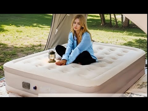Надувной матрас кровать, 200х150х40, двуспальный с насос встроенный ...
