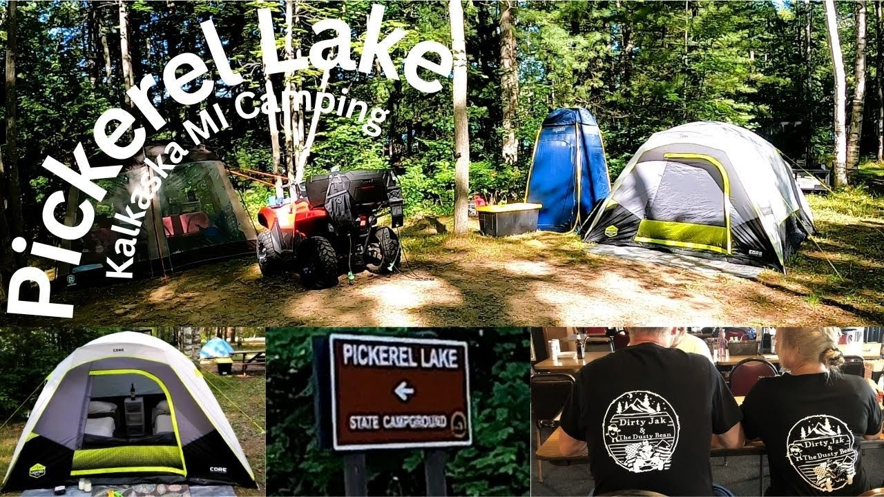 Pickerel Lake Tent Camping, ATV/Off Road Riding Kalkaska Adventure Trip