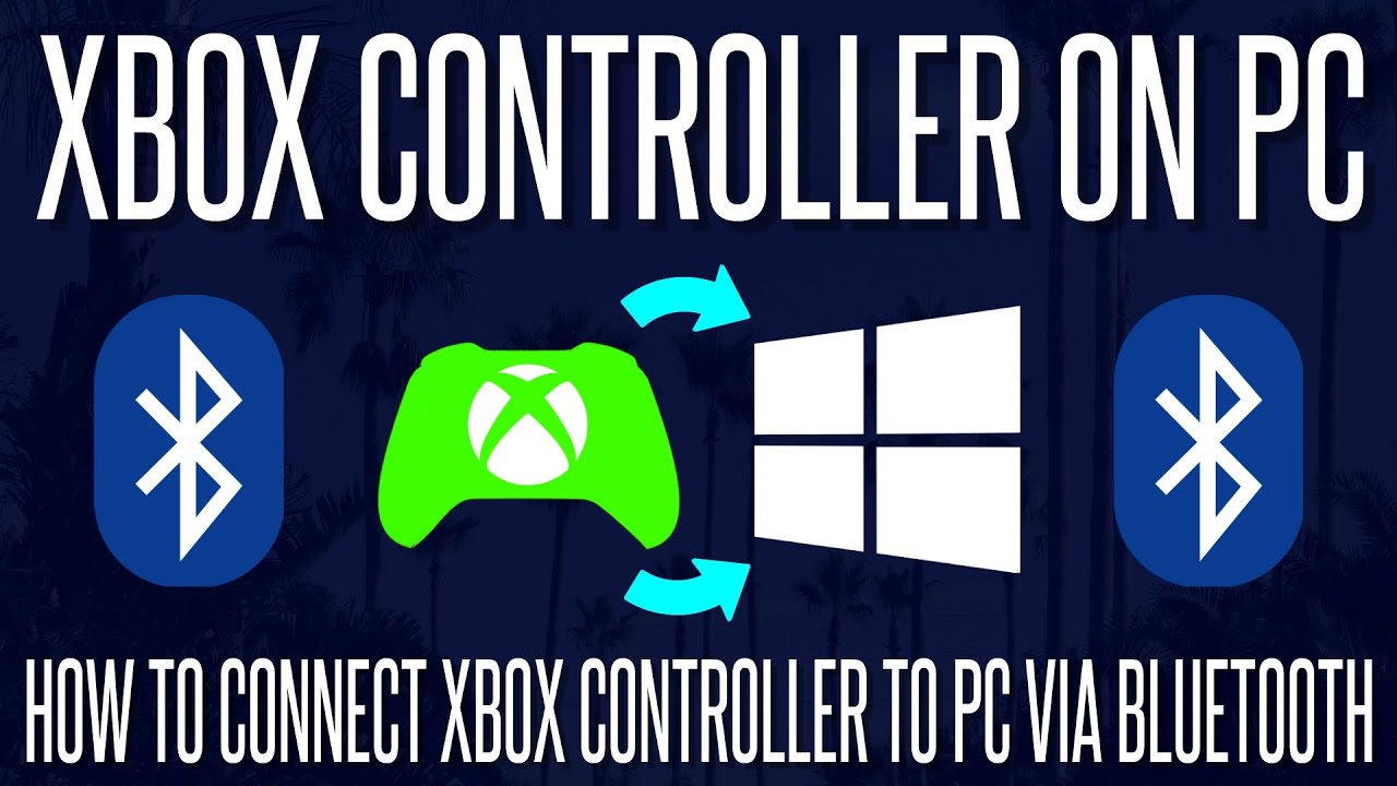 how to connect xbox controller to pc over bluettoth