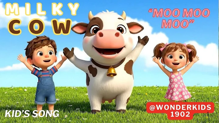 🐮 Milky Cow Moo Moo Moo | Fun Kids Song & Animation | @WonderKids1902