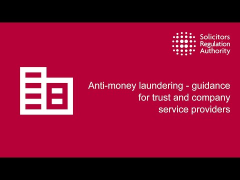 Anti-money laundering – guidance for trust and company service providers