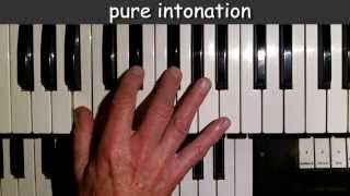 pure intonation vs. equal temperament