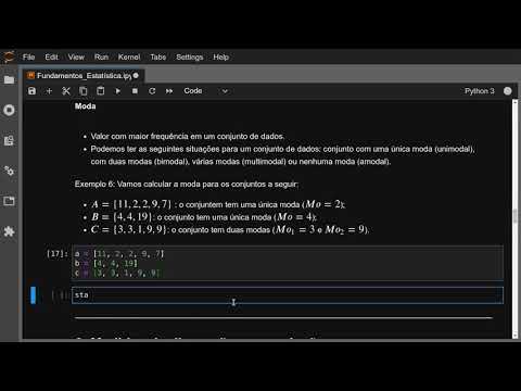 Curso de Estatística básica para ciência de dados - #04 Moda