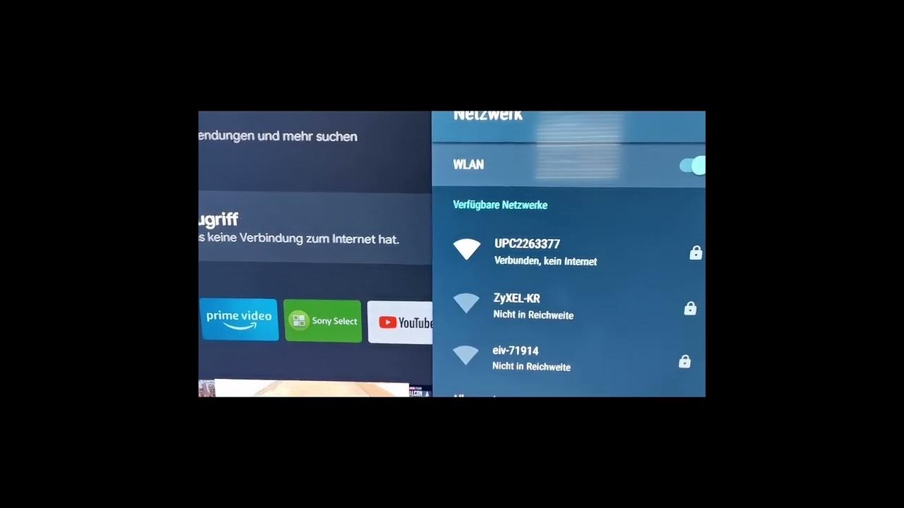 Sony Bravia Tv Wlan Verbunden Kein Internet www.youtube.com