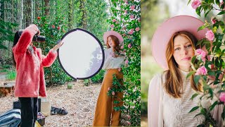 Outdoor Portrait Photography with Reflector | Canon R5 & RF 50mm f/1.2