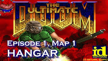 Ultimate Doom 100% walkthrough - E1M1: Hangar