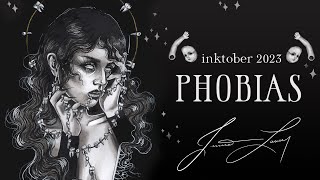Phobias Inktober 2023 by Jessica Lauser TikTok Compilation // jlauserart