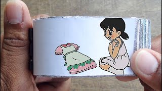 Doraemon Cartoon Flipbook #153 | Shizuka Removes Clothes Flip Book | Flip Book Artist 2023