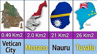 List of World Smallest Countries by Area || Top 30 Smallest countries in World || #smallcountry