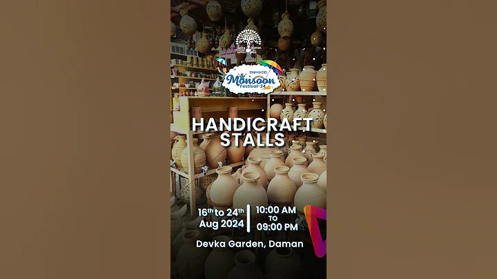 Embrace the Monsoon🌧️ Magic with Handcrafted 🧵Treasures -With DNH & DD MONSOON FEST 24 #dnhddtourism
