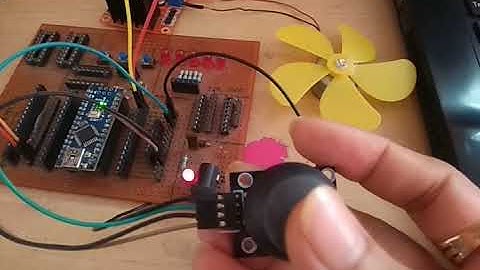 DC motor speed and direction control using joystick