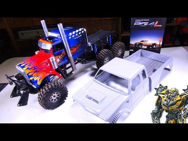 RC ADVENTURES - "BUMBLEBEE" AS A TRUCK!? TRANSFORMERS TRiBUTE BUiLD - Unboxing Cross RC PG4L