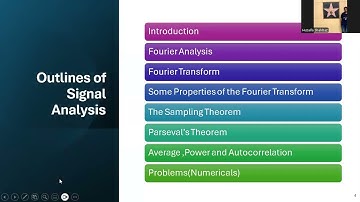 LECTURE #1 Signal Analysis