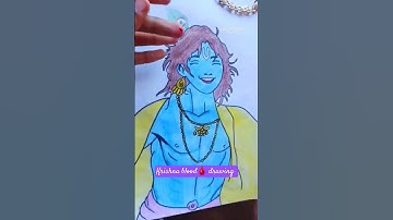Krishna Blood🩸 Drawing || Blood Tilak #shankit #art #blood #shortsfeed #drawing