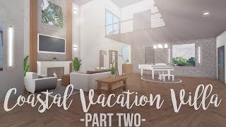 Bloxburg: Coastal Vacation Villa 180K (Part 2)