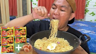 PORSI NGULI⁉️MUKBANG 5 BUNGKUS MIE KUAH + 3 TELUR DI JADIIN 1!!