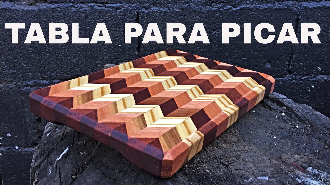 COMO Hacer TABLA para PICAR [♻️MADERA RECICLADA] CUTTING BOARD MAKING 