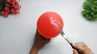 How to make lamp at home | balloon art | paper lantern making | diy lamp | PC Crafts Planet