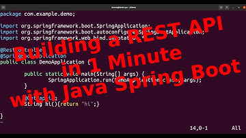 Building a REST API in 1 minute with Java Spring Boot