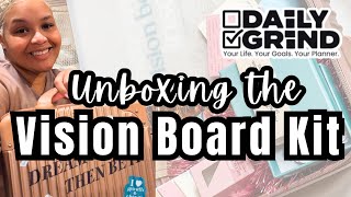 Unboxing The Daily Grind Planner Vision Board Kit | Chloetry Plans 