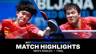 Fan Zhendong vs Wang Chuqin | MS Final | WTT Star Contender Ljubljana 2023