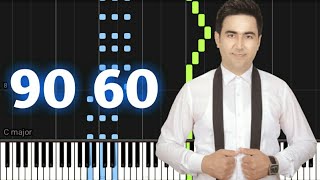 Janob Rasul - 90 60 (Piano tutorial)