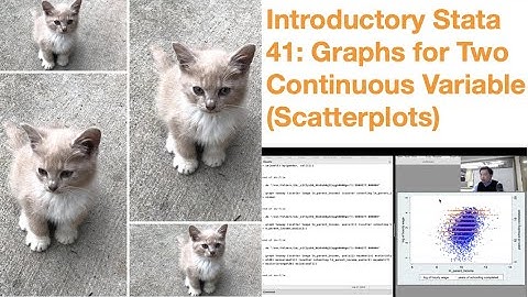 Introductory Stata 41: Graphs For Two Continuous Variables (scatterplots)