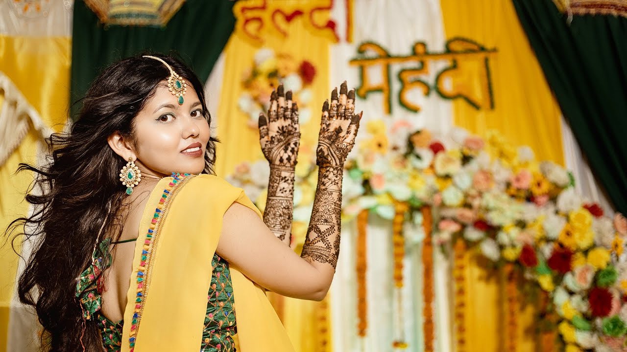 My Haldi Photos | Haldi Photo Poses For Bride | Haldi Function Outfits|  Indian Wedding Photography | - YouTube