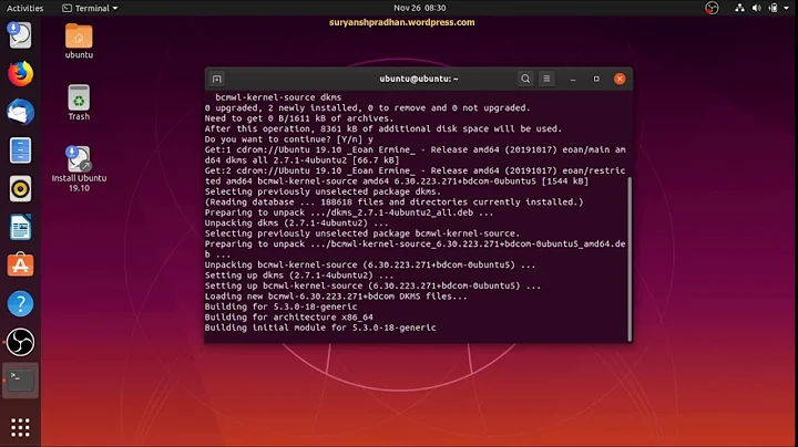 [UBUNTU 19.10] How to fix Broadcom BCM43142 WiFi adapter not being detected in Ubuntu 19.10 Eoan