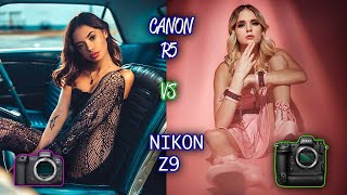 Nikon Z9 VS Canon R5 🤯 Watch this video BEFORE YOU BUY!! Autofocus , Dynamic Range, 4K 120 COMPARED!