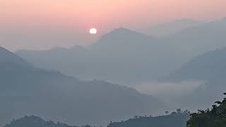 Sunrise view MATA Parvati temple Neelkanth