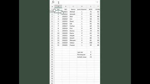 Membuat Sorting data & filter di ms.Excel melalui HP Android 📱