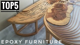 Top 5 Epoxy Projects. Woodworking projects. Епоксидная смола.