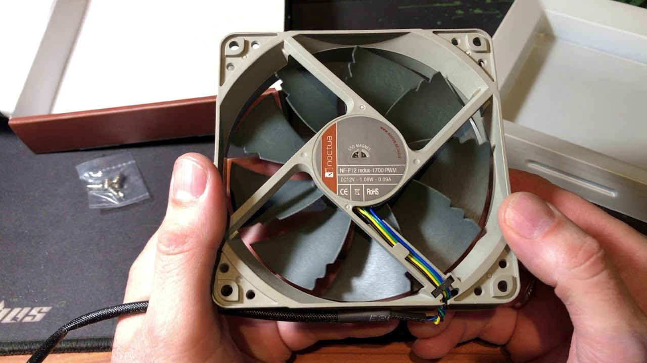 Ventilador Noctua Nf P12 Redux 1700 Pwm 4 Pines Youtube