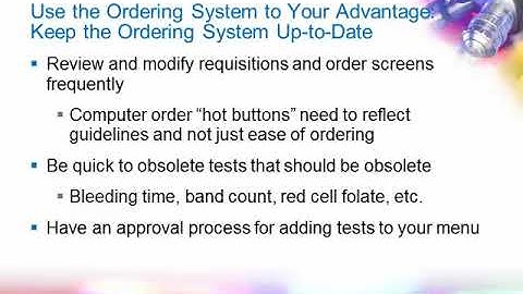 Laboratory Test Utilization Strategies Part 3 [Hot Topic]
