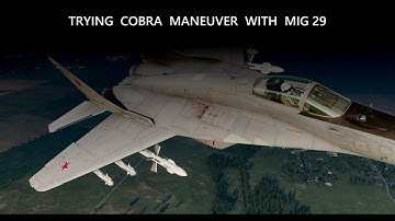 Noob Tries to perform Cobra Maneuver on Mig29 in DCS World Steam Edition