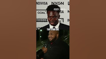 Bukayo Saka REACTS to ARSENAL FANS showing LOVE for HIM ❤️ #shorts @The_PFA