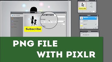 Create a PNG File with Transparent Background using Pixlr