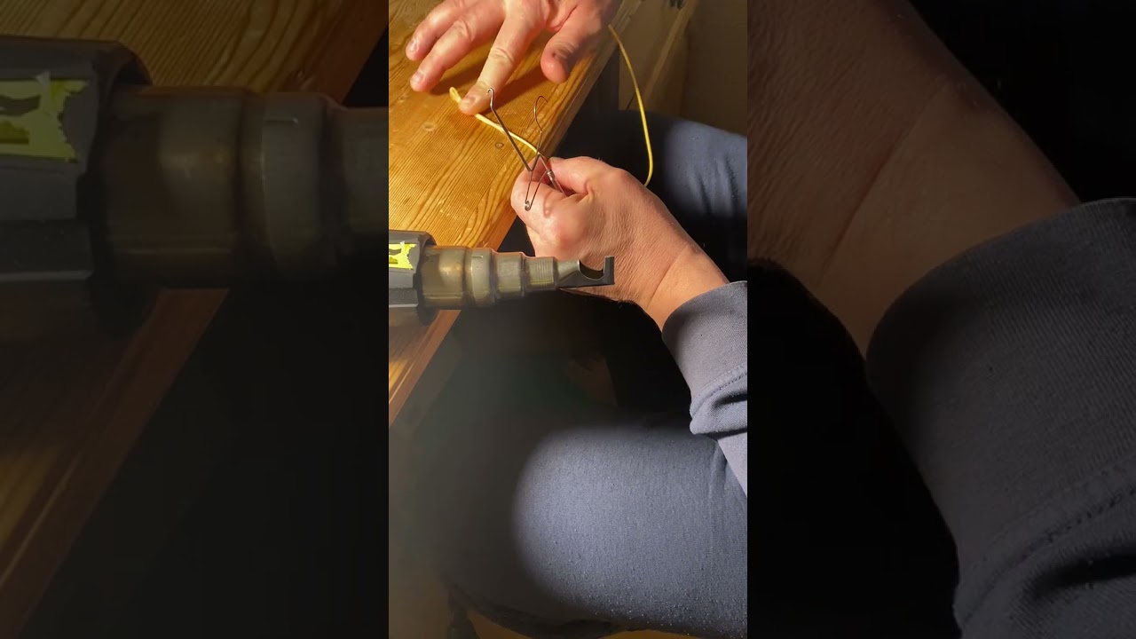 Loop connection on shooting head ( double hand )