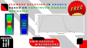 Element Deletion in Abaqus based on Continuum Damage Mechanics