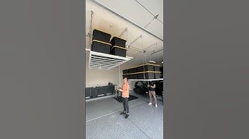 Organize your Garage. Upgrade your storage with our Retractable Storage System ✅