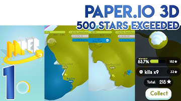 Paper.io 3D 500 stars reached First Impressions - Gameplay Walkthrough Part 1